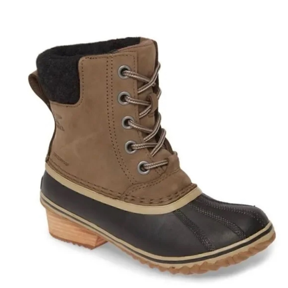 Sorel Women Slimpack II Waterproof Winter Boots Lace Up Boots Size 8